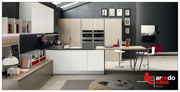 Sistema cucina di Febal Casa: Volumia Oversize