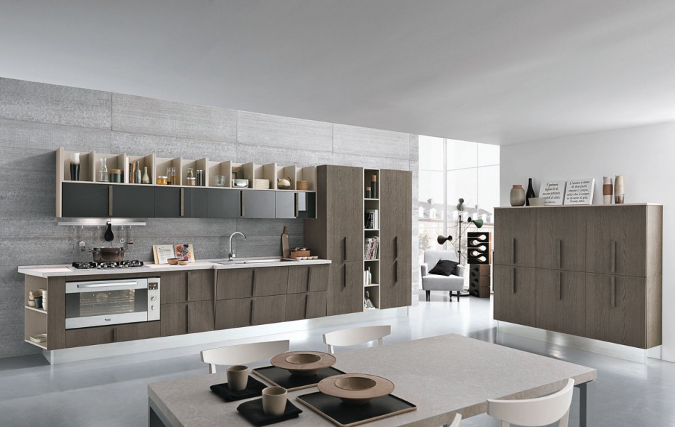 Cucina moderna Wood