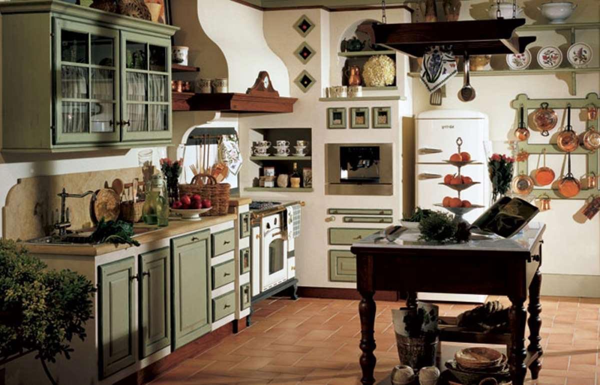 Arredamento Cucina Autunnale con colore Verde